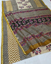 Indiehaat | Chanderi Silk Kalamkari Beige Saree