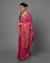 Handcrafted Precious Kota Silk Pink Jacquard Saree