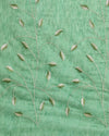 Alluring Eri Tussar Silk Embroidered Green Saree