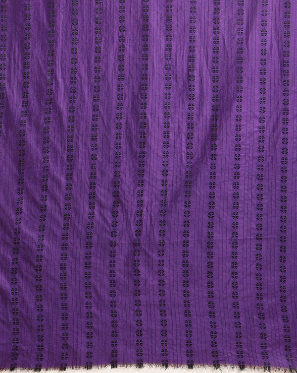 Katan Silk Resplendent Handcrafted Purple Suit