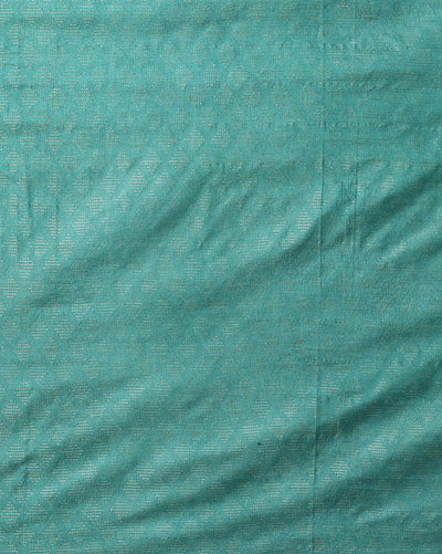 Katan Silk Color-Rich Handcrafted Green Suit (T+B+D)