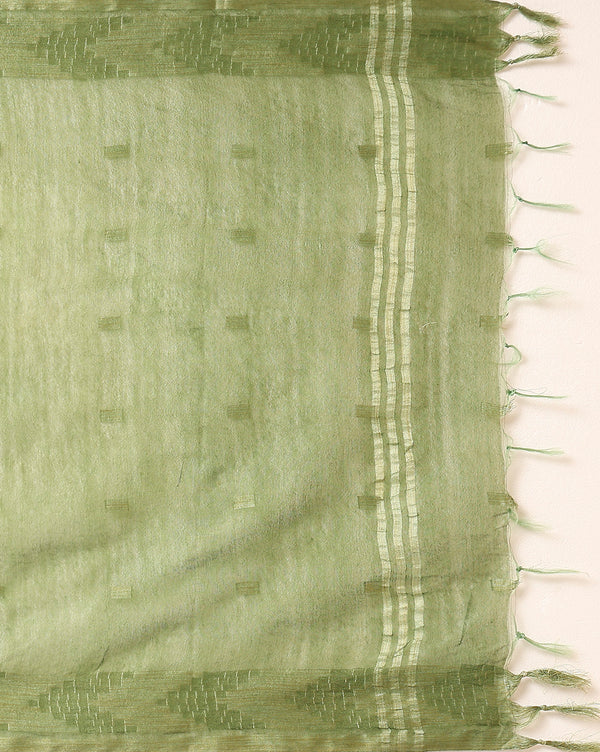 Katan Silk Eclipsing Handcrafted Green Suit