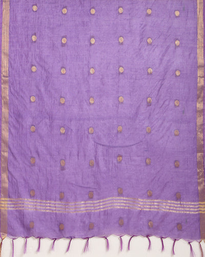 Katan Silk Enigmatic Handcrafted Purple Suit
