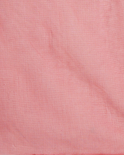 Ivory Cotton Kota Doria White Saree Handcrafted