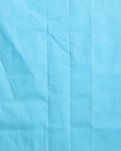 Chikenkari Kota Doria Serene Blue Suit (T+B+D)