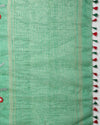 Serene Silk Linen Embroidered Green Saree