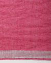 Masterful Handwoven Pure Linen Pink Saree