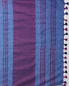 Pastoral Handwoven Pure Linen Ink Blue Saree