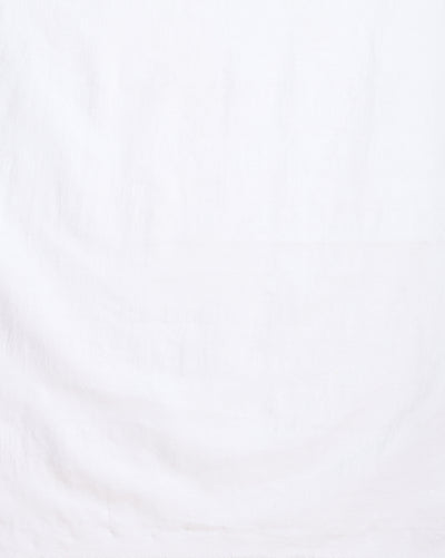 Pure Linen Bold White Dupatta & Katan Silk White Top Set