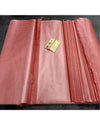 Silkmark Certified Pure Tussar Rust Elegant Fabric