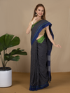 Handloom Mark Patteda Anchu Chic Cotton Saree Davy'S Gray