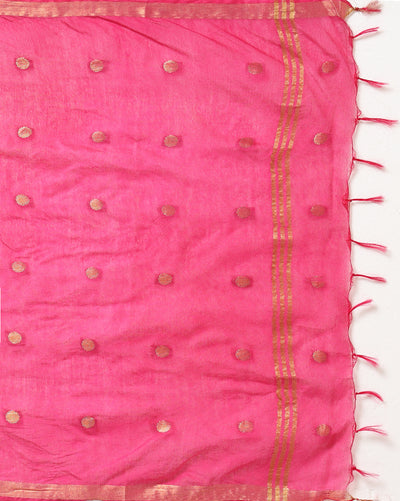 Silkmark Tussar Beige Top Katan Silk Red Dupatta