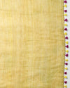 Silkmark Ghicha Tussar Intricate Yellow Saree