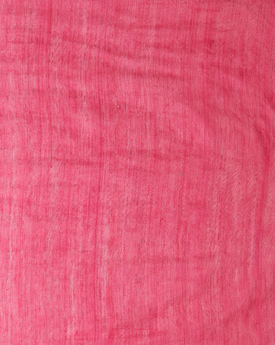 Silkmark Ghicha Tussar Eclipsing Pink Saree