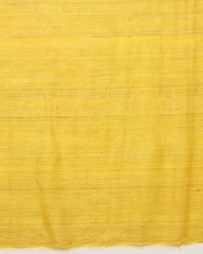 Silkmark Ghicha Tussar Effulgent Yellow Saree