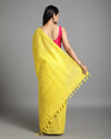 Silkmark Ghicha Tussar Radiating Yellow Saree