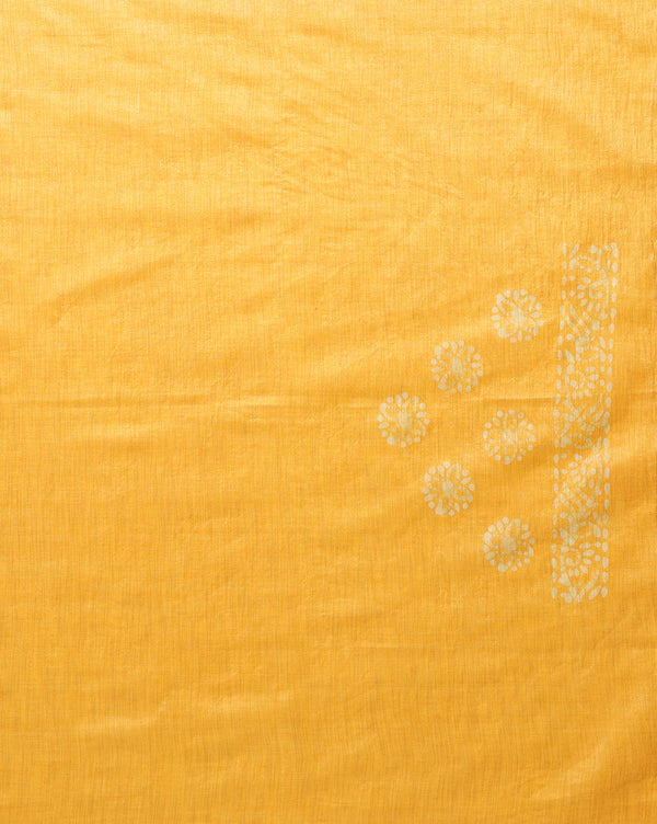 Fiery Khadi Cotton Wax Batik Hand Dyed Red Suit