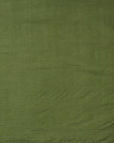 Katan Silk Embroidered Yellow & Green Suit