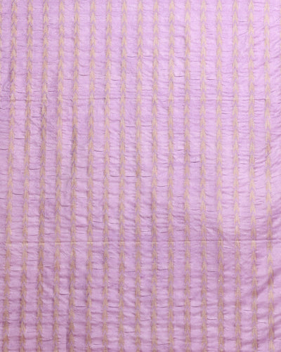 Adorable Khadi Cotton Handcrafted Violet Suit (T+B+D)