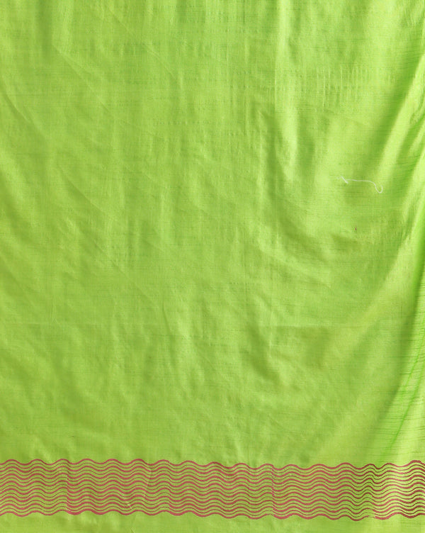 Katan Silk Hypnotic Blockprint Green Suit