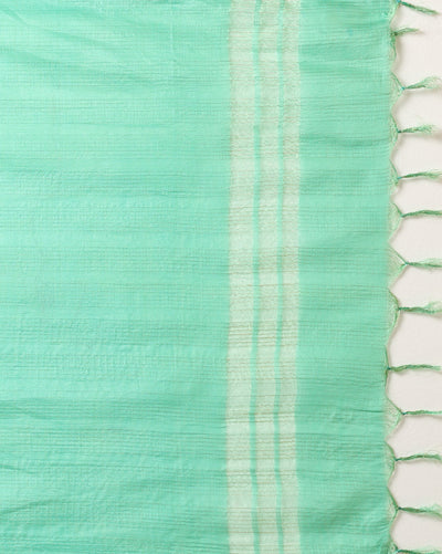 Katan Silk Tranquil Handcrafted Green Suit