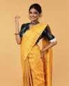 Silkmark Ghicha Tussar Mesmerizing Mustard Saree