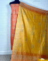 Sunny Khadi Cotton Batik Blockprint Orange Suit