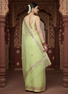 Gilded Grace Kota Cotton Gota Patti Green Saree