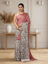 Half Dye Half Print Kota Silk Saree Charm Pink