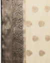 Decorous Banarasi Silk Linen Cream Handloom Saree