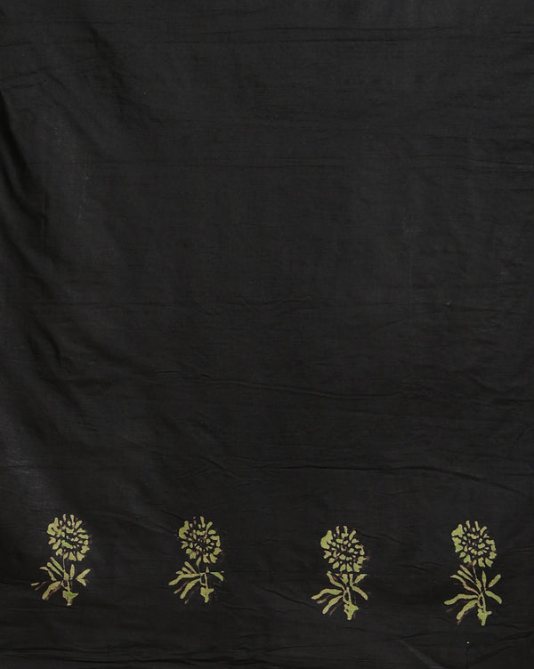 Katan Silk Luminous Blockprint Green Suit