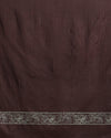 Katan Silk Lustrous Blockprint Brown Suit