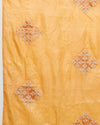 Silkmark Pure Tussar Bright Embroidered Saree Brown