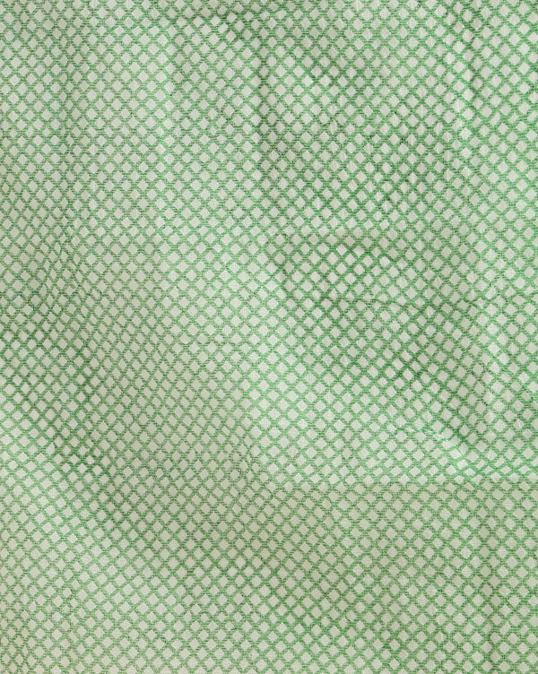 Lehariya Kota Doria Green Suit (Top+Dupatta+Bottom)