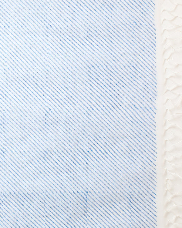 Lehariya Kota Doria Blue Suit (Top+Dupatta+Bottom)