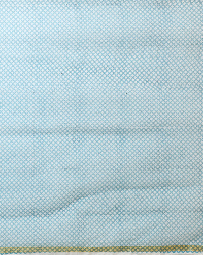 Lehariya Kota Doria Light Blue Suit (Top+Dupatta+Bottom)