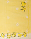 Rich Bandhej Kota Doria Embroidery Yellow Saree Handdyed