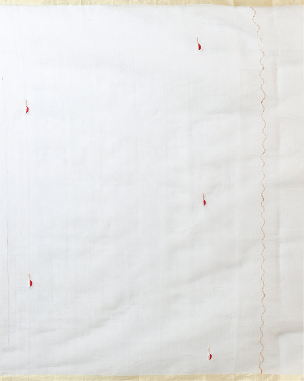 Embroidered Graceful Kota Doria Gray Suit (Top+Dupatta)