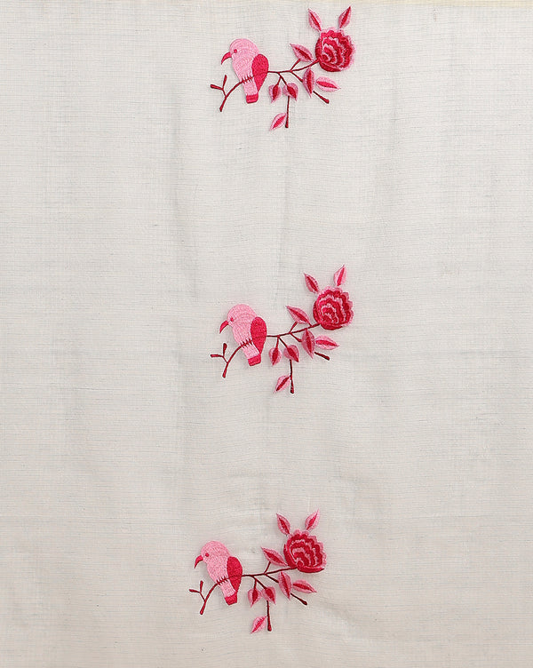 Embroidered Gorgeous Kota Doria Gray Suit (Top+Dupatta)