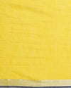 Subtle Slub Linen Hand Dyed Yellow Saree