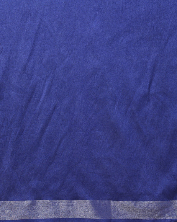 Delicate Slub Linen Hand Dyed Charm Pink Saree