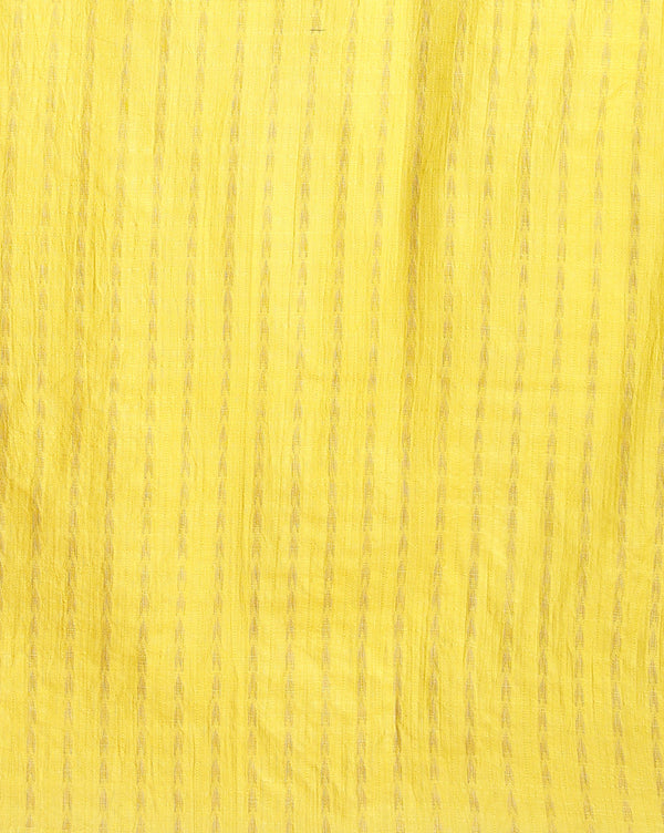 Abstract Katan Silk Tie Dyed Yellow & Pink Suit