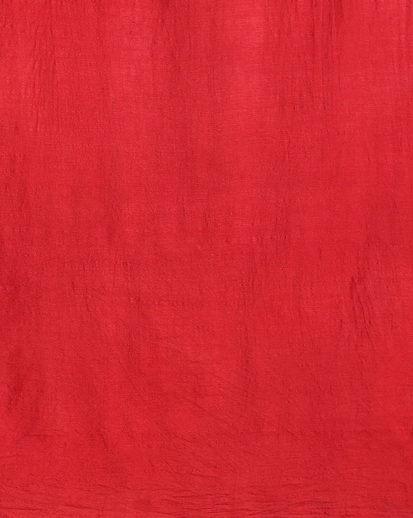 Abstract Katan Silk Tie Dyed Yellow & Pink Suit