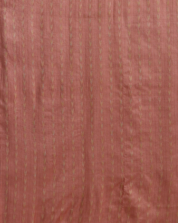 Abstract Katan Silk Tie Dyed Pink & Beige Suit