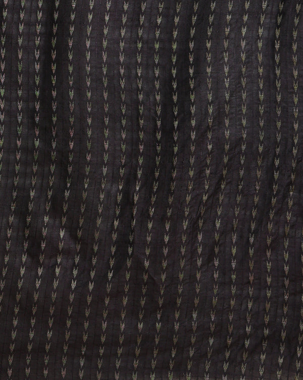 Abstract Katan Silk Marble Print Black & Pink Suit