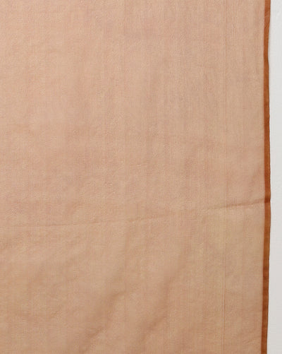Embroidered Organza Pure Silk Brown Saree for Timeless Appeal | Indiehaat