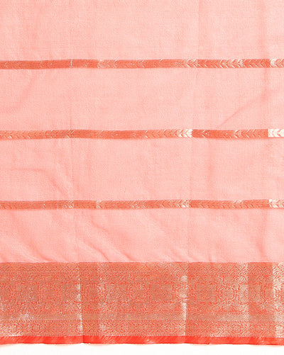 Banarasi Pure Organza Silk Red Saree with Rich Craft Details | Indiehaat