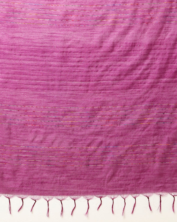 Kota Staple Silk Kantha Pallu Pink Saree