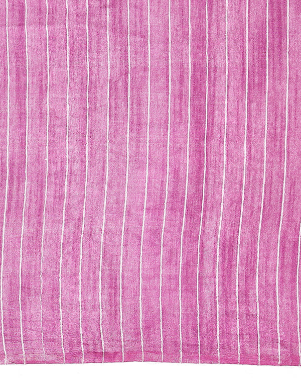 Kota Staple Silk Kantha Pallu Pink Saree