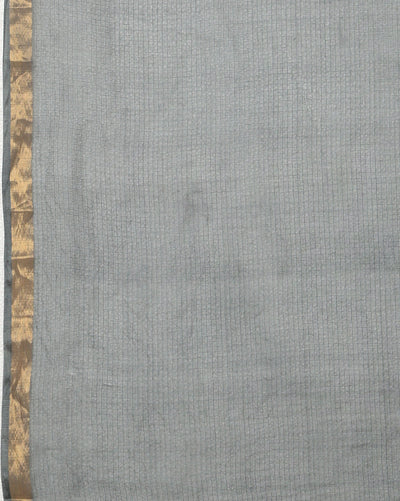 Sea Green Pure Silk Kota Doria Handdyed Saree